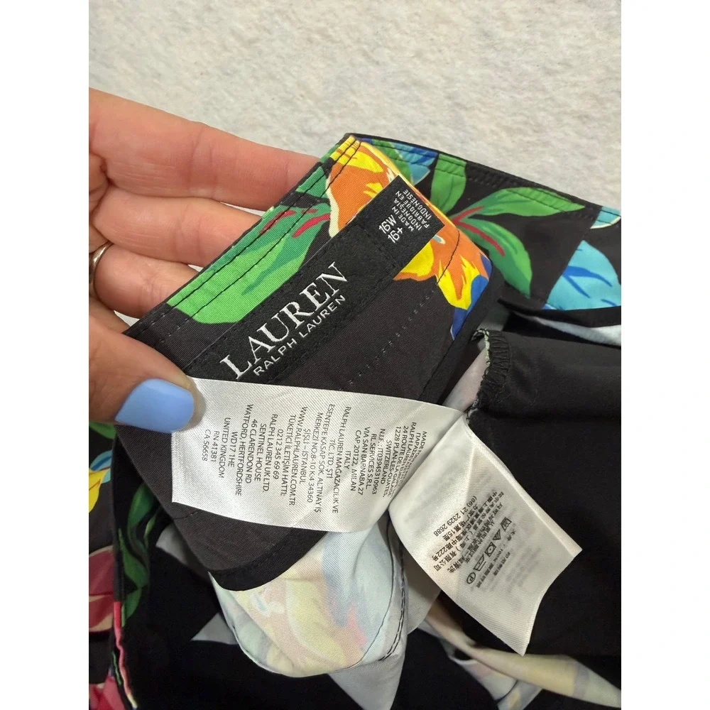 Lauren Ralph Lauren shorts plus Womens Tropical Floral Board resort pool 16W